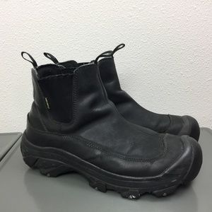 Keen Black Anchorage Pull On Waterproof Boots 11